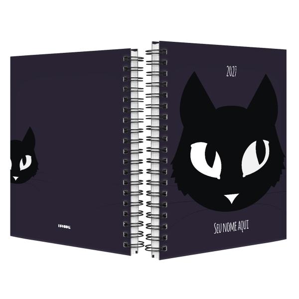 Agenda Planner Semanal Personalizada Pets Gato Roxo 2027