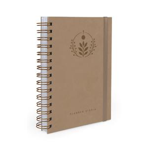 Agenda Planner Diária Garden Mascavo 2027