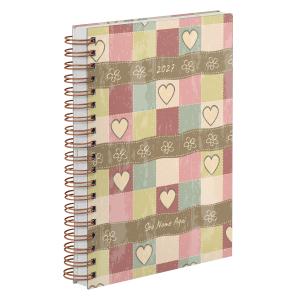 Agenda Diária Personalizada Coração Flowers & Hearts 2027