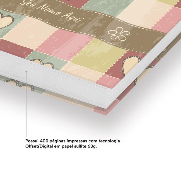 Agenda Diária Personalizada Coração Flowers & Hearts 2027