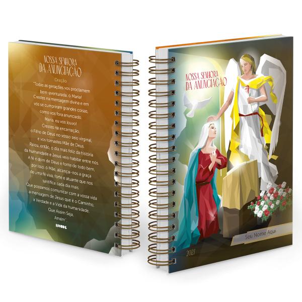 Agenda Diária Personalizada Católica Fé Nossa Senhora Da Anunciação 2027