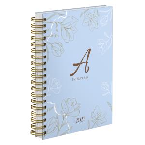 Agenda Diária Personalizada Sunny Flower Azul 2027
