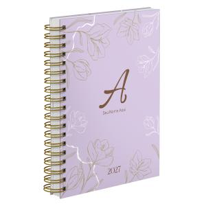 Agenda Diária Personalizada Sunny Flower Lilás 2027
