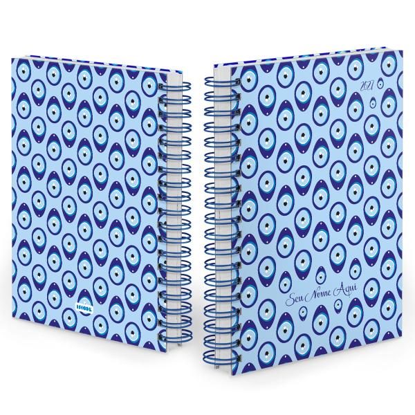 Agenda Diária Personalizada Talismã Olhos Gregos 2027