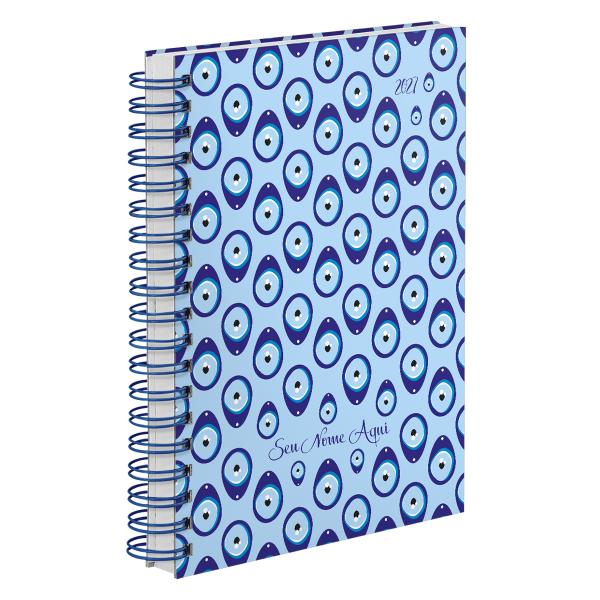 Agenda Diária Personalizada Talismã Olhos Gregos 2027