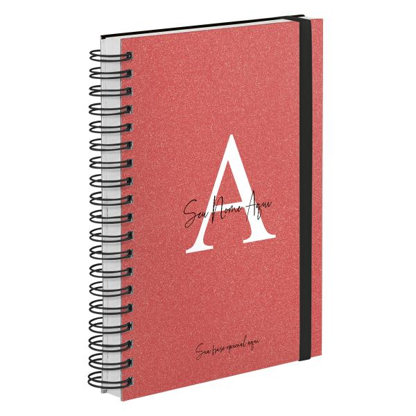 Agenda Diária Plus Personalizada Areia Sand Vermelho 2027