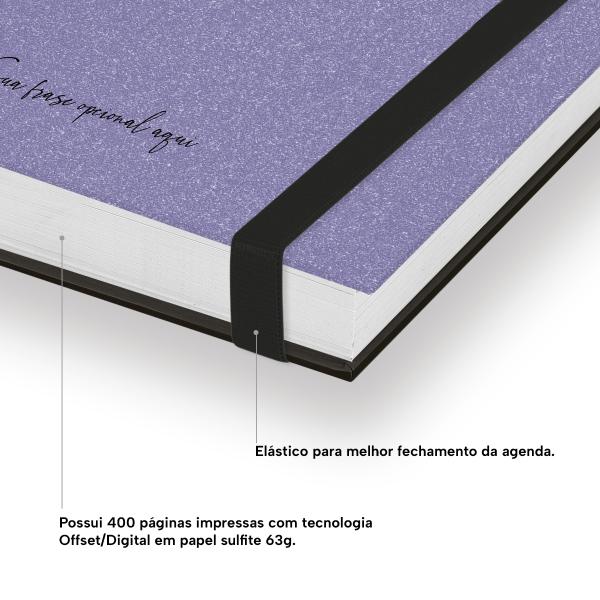 Agenda Diária Plus Personalizada Areia Sand Very Peri 2027