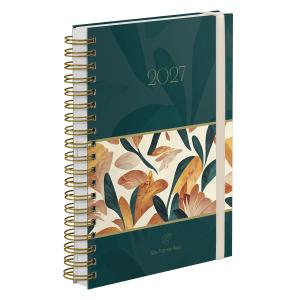 Agenda Diária Plus Personalizada Botanics Floral Jungle Musgo 2027