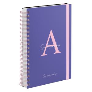 Agenda Diária Plus Personalizada Moderna Letra Cores Very Peri 2027