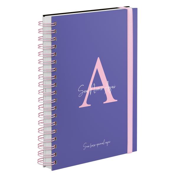 Agenda Diária Plus Personalizada Moderna Letra Cores Very Peri 2027