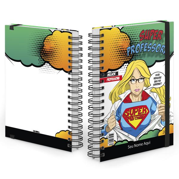Agenda Diária Plus Personalizada Professores Super Professora 2027