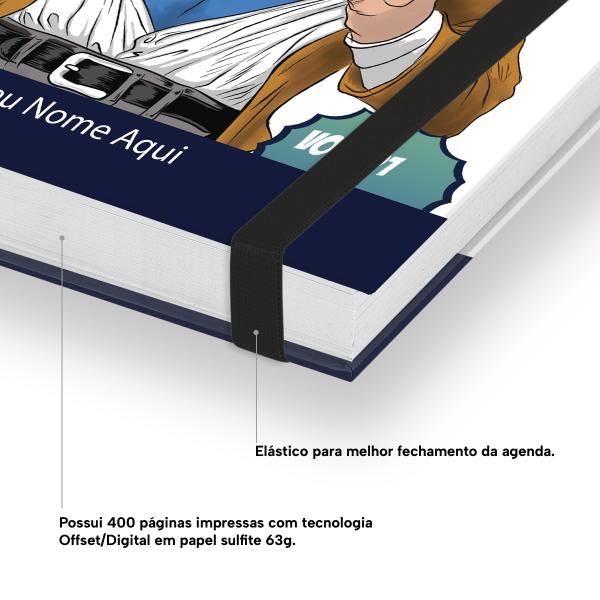 Agenda Diária Plus Personalizada Professores Super Professor 2027