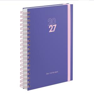 Agenda Diária Plus Personalizada Solid Colors Very Peri 2027