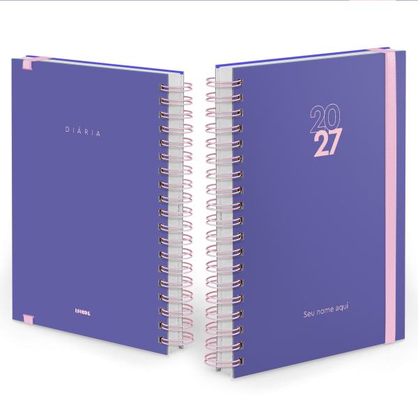 Agenda Diária Plus Personalizada Solid Colors Very Peri 2027