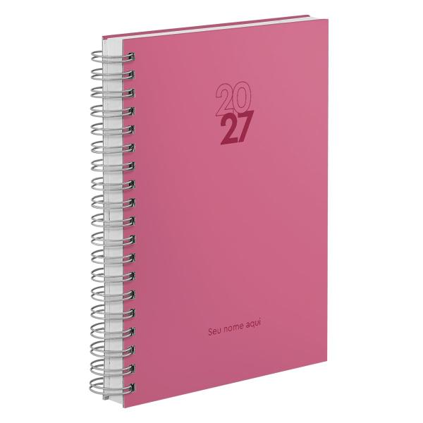 Agenda Diária Personalizada Solid Colors Mauve 2027