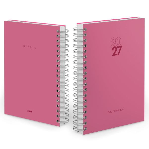 Agenda Diária Personalizada Solid Colors Mauve 2027