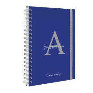 Agenda Planner Semanal Plus Personalizada Moderna Letra Cores Azul Royal 2027