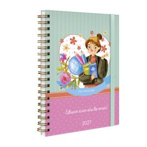 Agenda Planner Semanal Plus Personalizado Professores Professora 2027