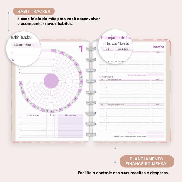Iscool Disc Prime Planner Datado Natural Fashion Zebra 2027