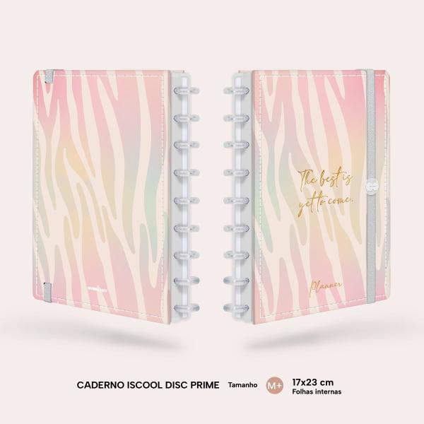 Iscool Disc Prime Planner Datado Natural Fashion Zebra 2027
