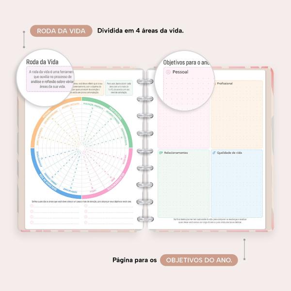 Iscool Disc Prime Planner Datado Natural Fashion Zebra 2027