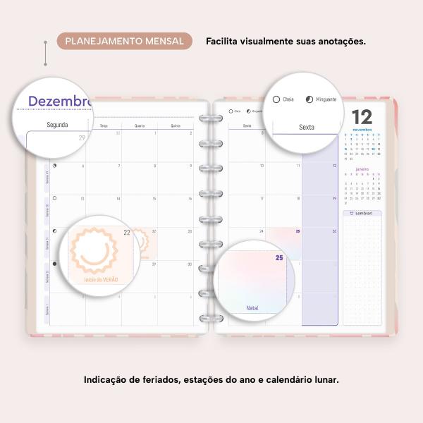 Iscool Disc Prime Planner Datado Natural Fashion Zebra 2027