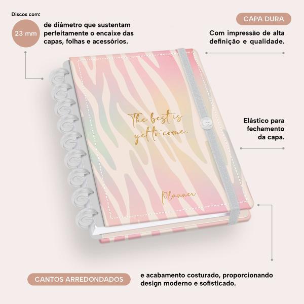 Iscool Disc Prime Planner Datado Natural Fashion Zebra 2027