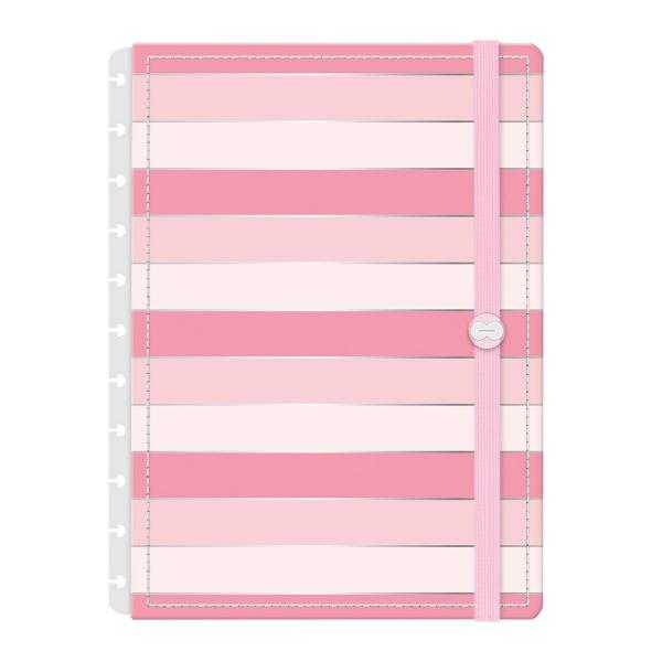 Capas Colors Sweet Listras Rosa Prata G