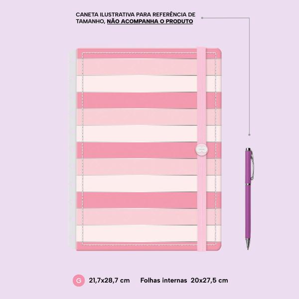 Capas Colors Sweet Listras Rosa Prata G