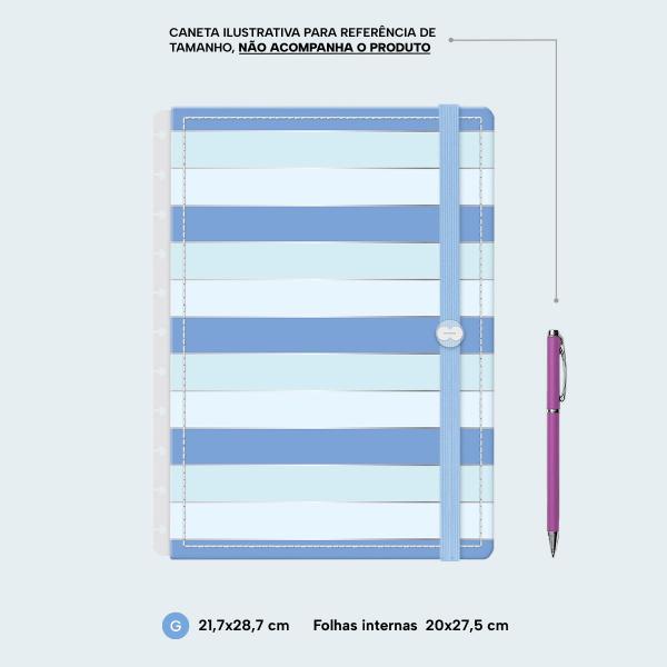 Capas Colors Sweet Listras Azul Prata G