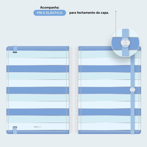 Capas Colors Sweet Listras Azul Prata G