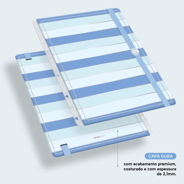 Capas Colors Sweet Listras Azul Prata G