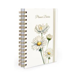 Agenda Planejamento 1 Dia Por Página Essência Floral Margaridas 2027