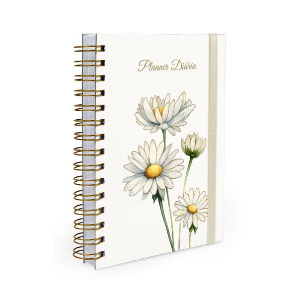 Agenda Planejamento 1 Dia Por Página Essência Floral Margaridas 2027