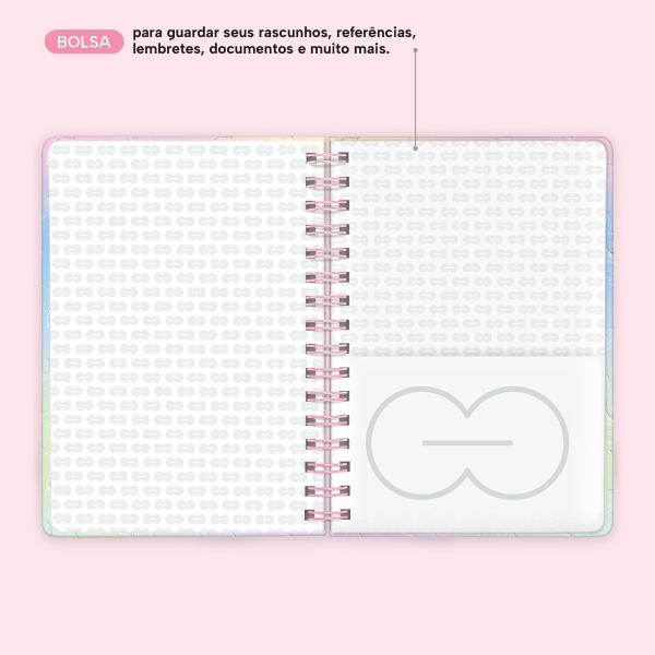 Caderno Premium Colors Pautado Color Bloom 15x21cm 80 fls