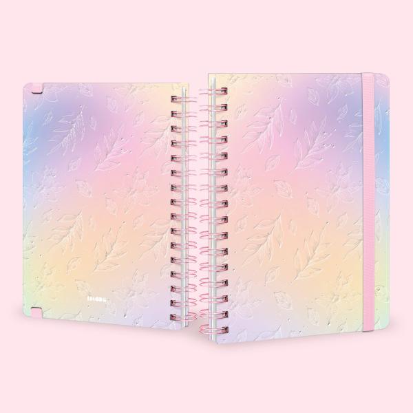 Caderno Premium Colors Pautado Color Bloom 15x21cm 80 fls