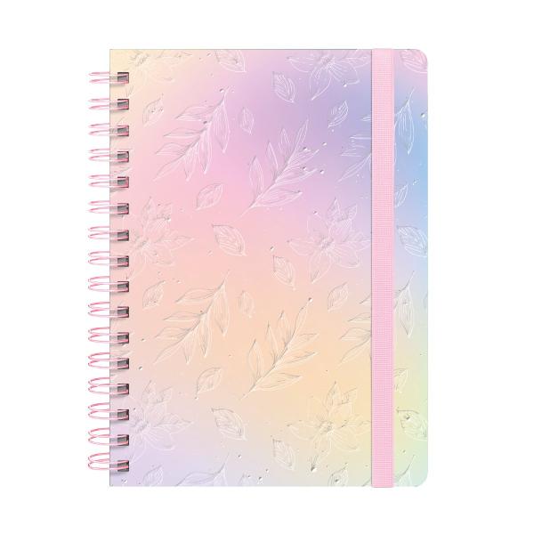 Caderno Premium Colors Pautado Color Bloom 15x21cm 80 fls