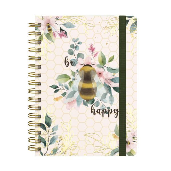 Caderno Premium Bosque Pautado Abelha 15x21cm 80 fls