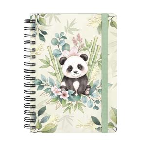 Caderno Premium Bosque Pautado Panda