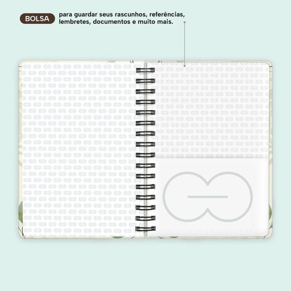 Caderno Premium Bosque Pautado Panda 15x21cm 80 fls