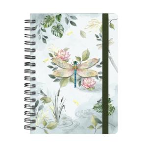 Caderno Premium Bosque Pautado Libélulas
