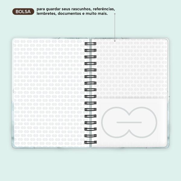 Caderno Premium Bosque Pautado Libélulas 15x21cm 80 fls