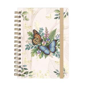 Caderno Premium Bosque Pautado Borboletas