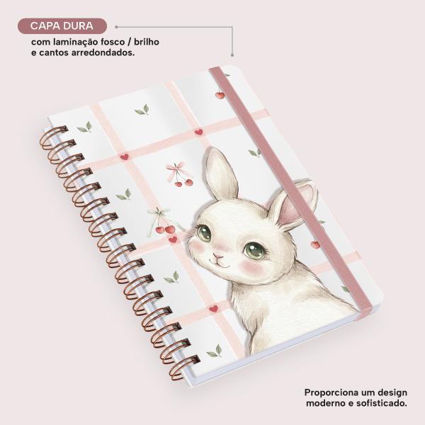 Caderno Premium Pet Lover Pautado Coelho Doçura 15x21cm 80 fls