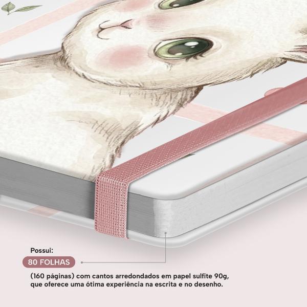 Caderno Premium Pet Lover Pautado Coelho Doçura 15x21cm 80 fls