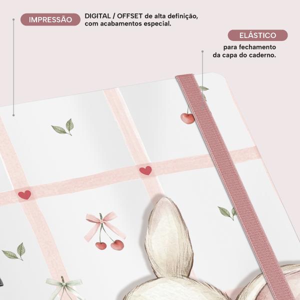 Caderno Premium Pet Lover Pautado Coelho Doçura 15x21cm 80 fls