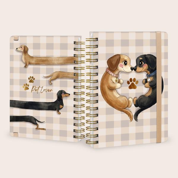 Caderno Premium Pet Lover Pautado Doce Companhia 15x21cm 80 fls