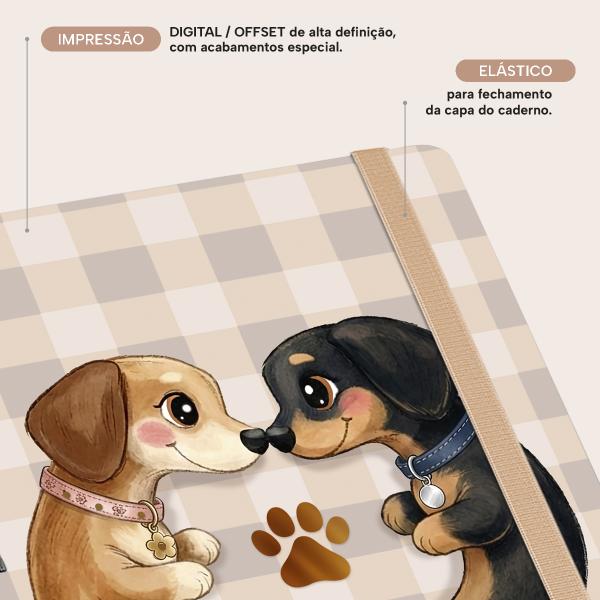 Caderno Premium Pet Lover Pautado Doce Companhia 15x21cm 80 fls