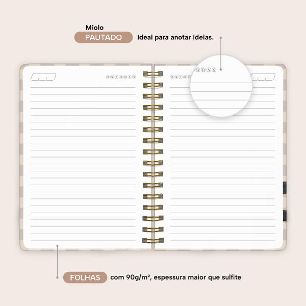 Caderno Premium Pet Lover Pautado Doce Companhia 15x21cm 80 fls