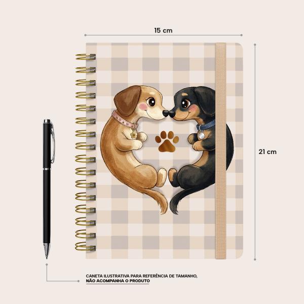 Caderno Premium Pet Lover Pautado Doce Companhia 15x21cm 80 fls